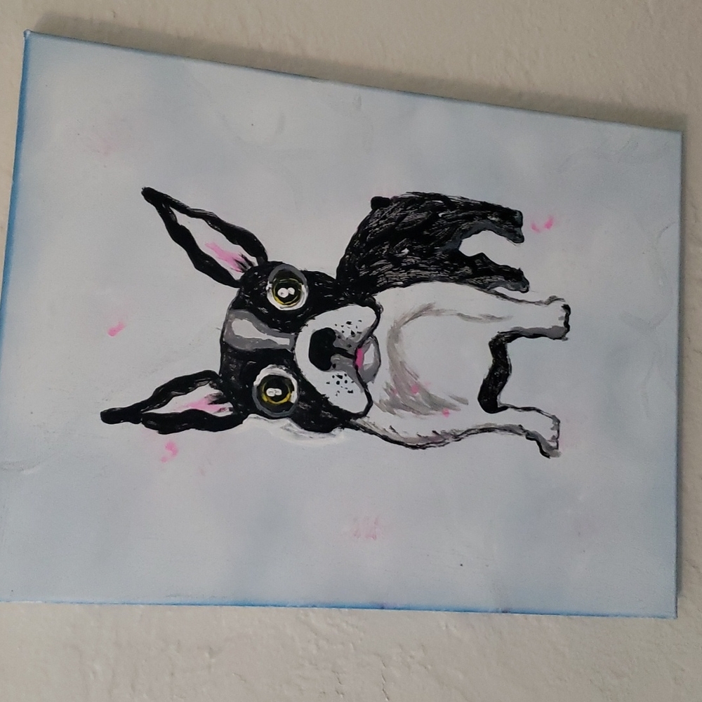 Hand Painted Boston Terrier